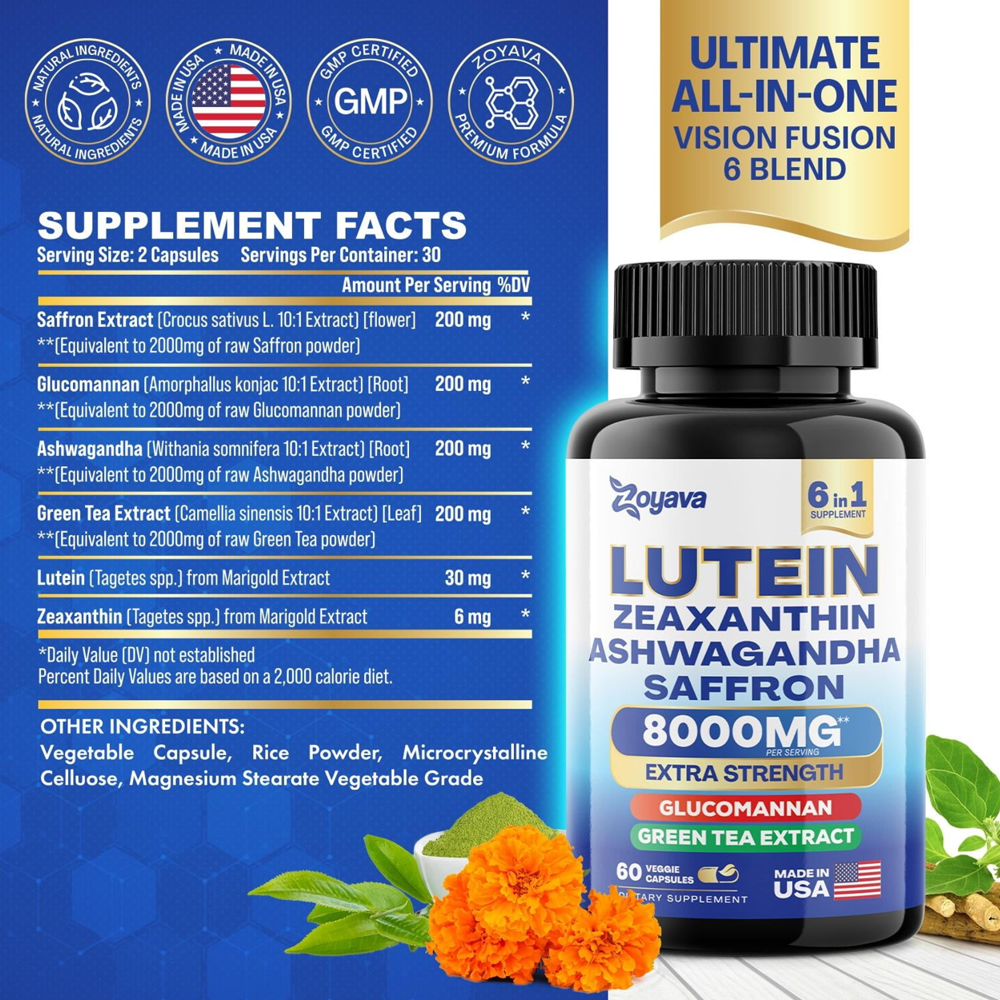 Lutein and Zeaxanthin Supplements 120 Capsules