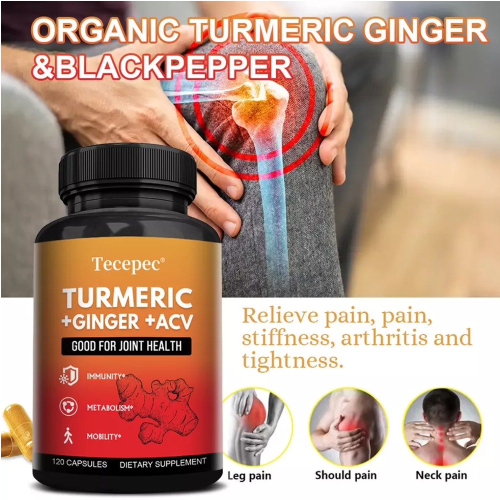 Tecepec Turmeric + Ginger + ACV Capsules