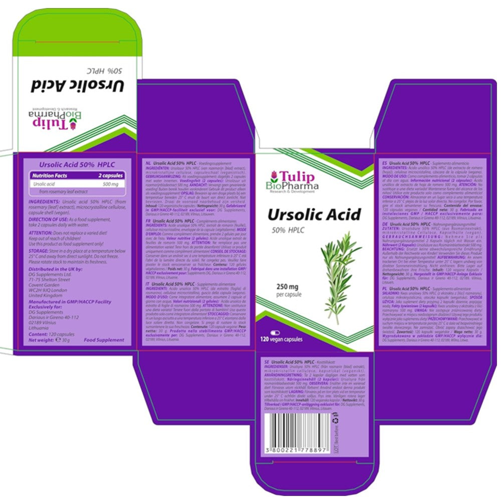 Tulip BioPharma Ursolic Acid Capsules