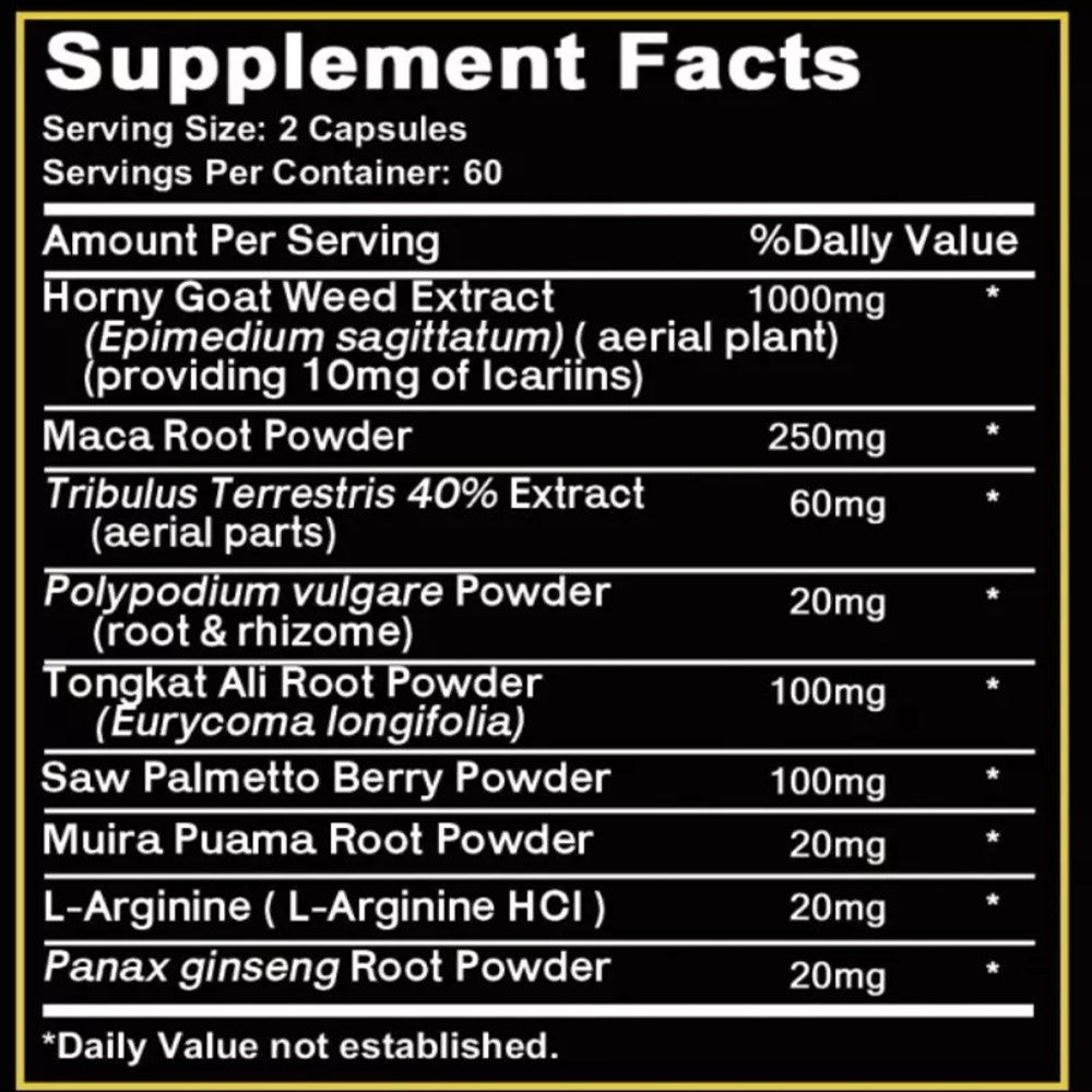 Bcuelov Horny Goat Weed Capsules