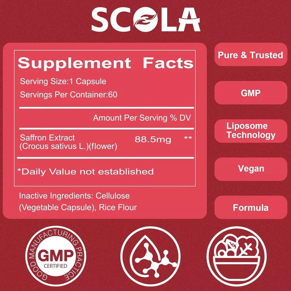 Scola Pure Saffron Capsules
