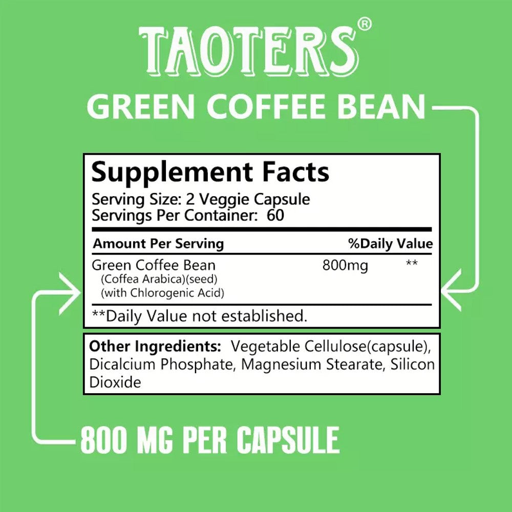 Taoters Green Coffee Bean Capsules