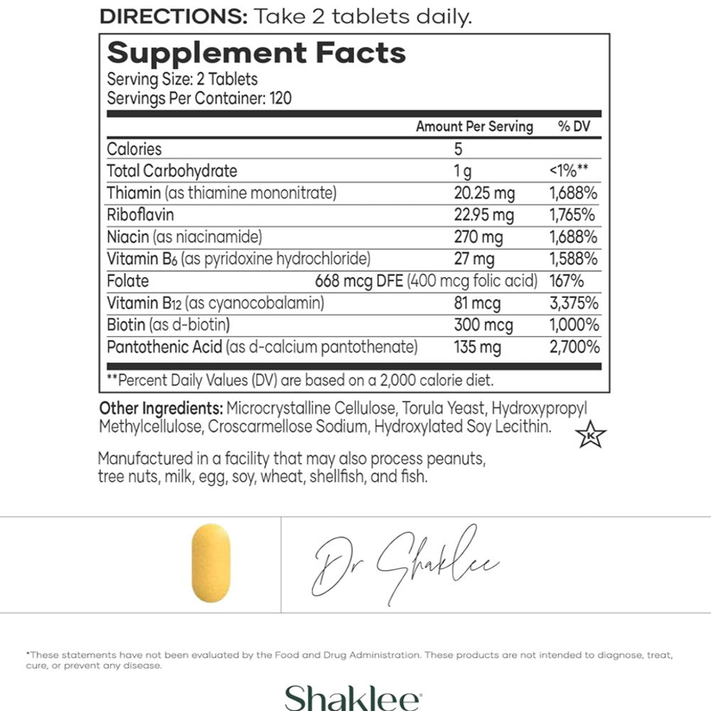 Shaklee B Complex Capsules