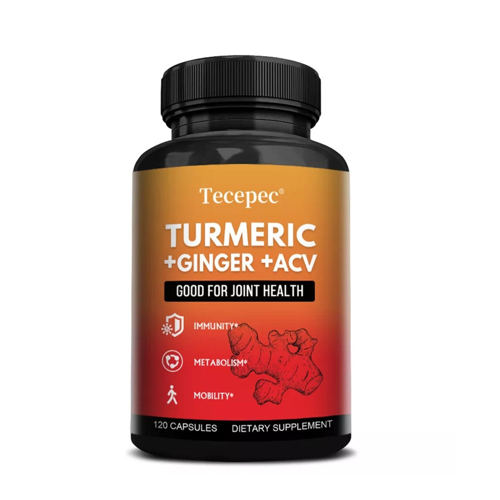 Tecepec Turmeric + Ginger + ACV Capsules