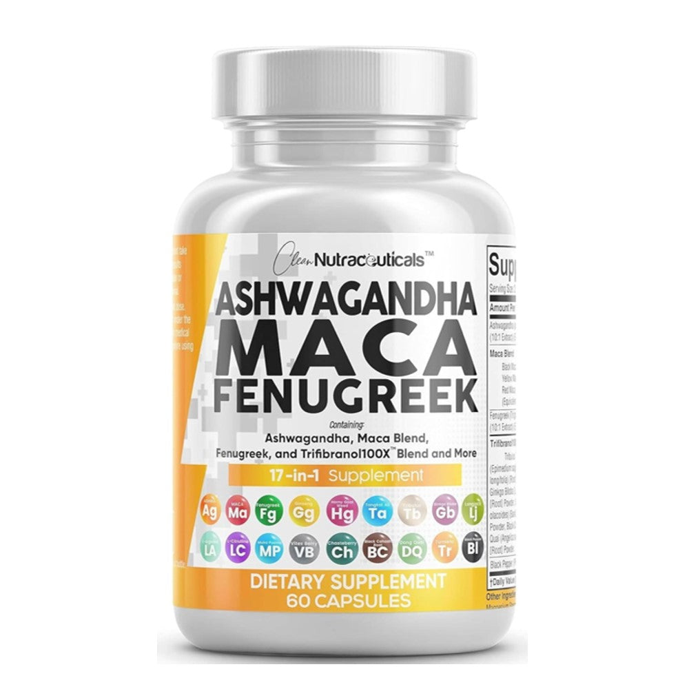 Nutraceuticals Ashwagandha, Maca & Fenugreek Capsules