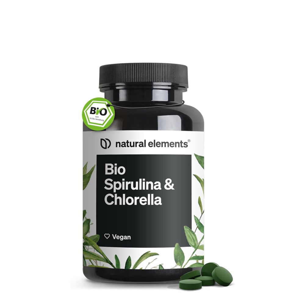 Natural Elements Bio Spirulina Chlorella Capsules