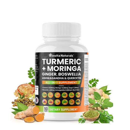 Winvita Naturals Turmeric + Moringa Capsules