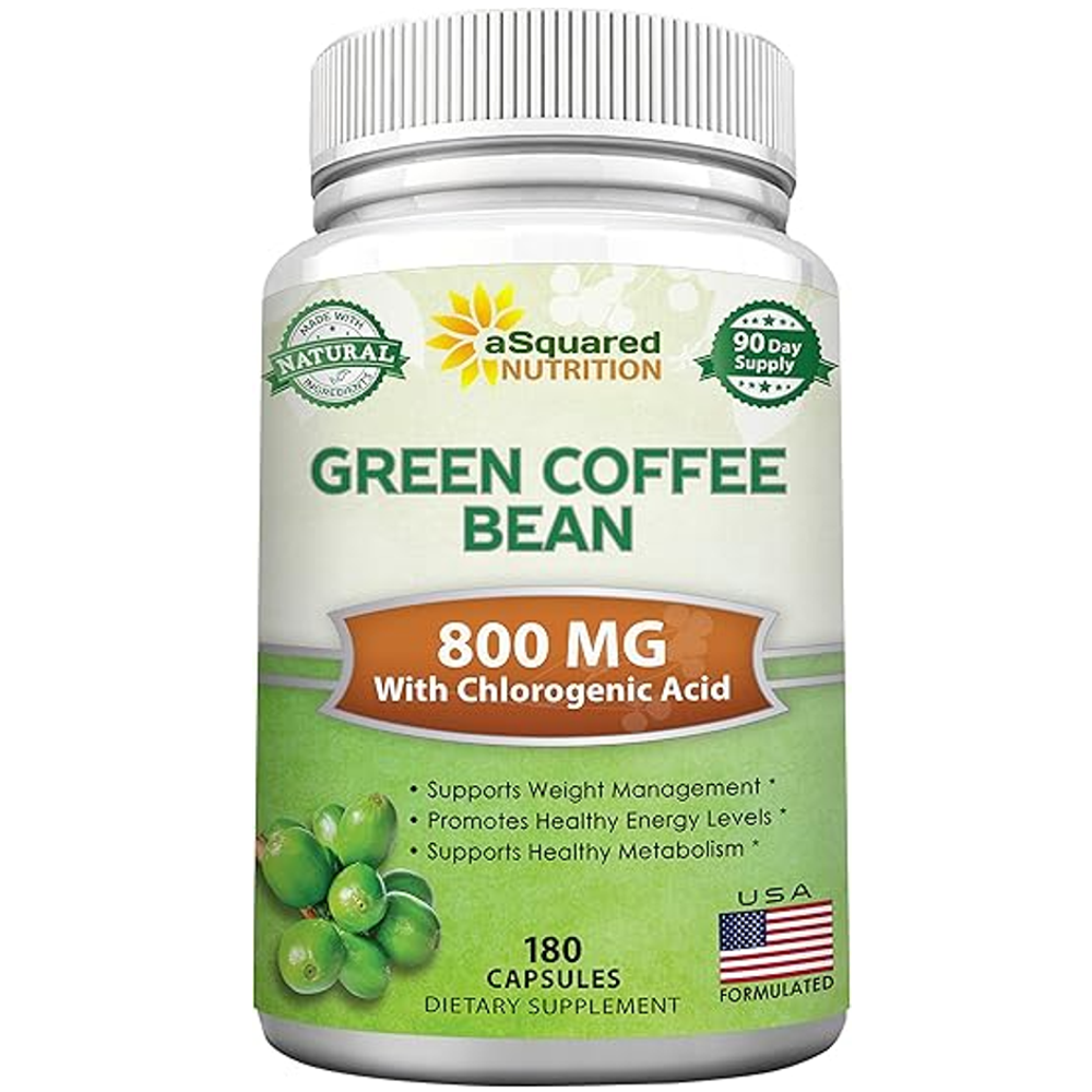 aSquared Nutrition Green Coffee Bean –  Weight Support 180Capsules