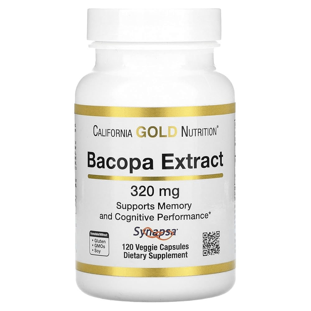 California Gold Nutrition Bacopa Extract 320 Mg Capsules - My Daraz Store