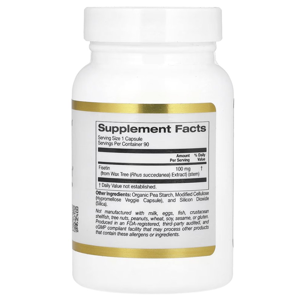 California Gold Nutrition Fisetin with Novusetin 100 mg Capsules - My Daraz Store