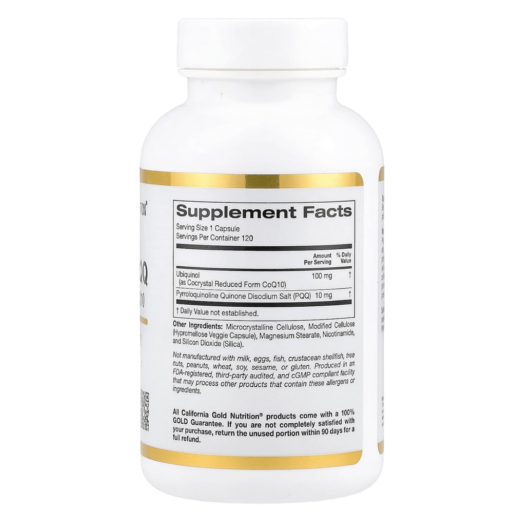 California Gold Nutrition Ubiquinol + Pqq Reduced Form Coq10 Capsules - My Daraz Store