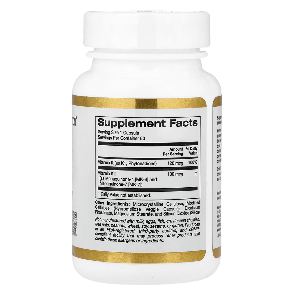 California Gold Nutrition Vitamin K Complex - My Daraz Store