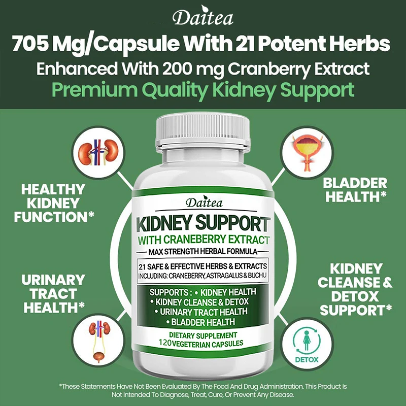 Daitea Kidney Support With Cranberry Extract Capsules