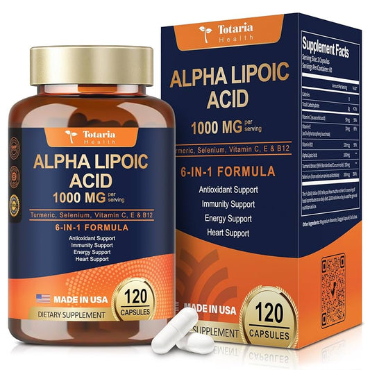 Acido Alpha Lipoic Acid 1000 mg Supplement