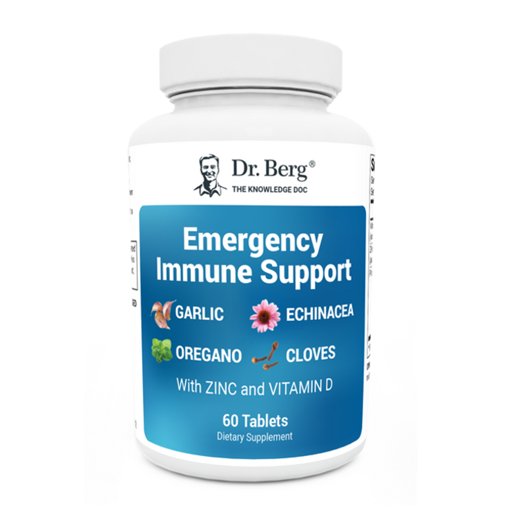 Dr. Berg® Emergency Immune Support – Powerful Herbal (60 Tablets)