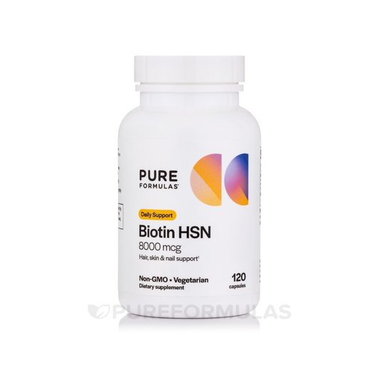 Pure Formulas Biotin HSN 8,000 mcg Capsules