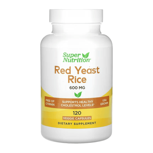 Super Nutrition Red Yeast Rice 600 mg Capsules - My Daraz Store