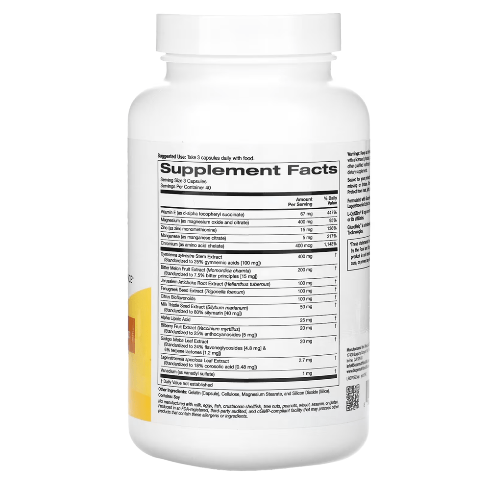 Super Nutrition Sugar Balance Complex Capsules - My Daraz Store