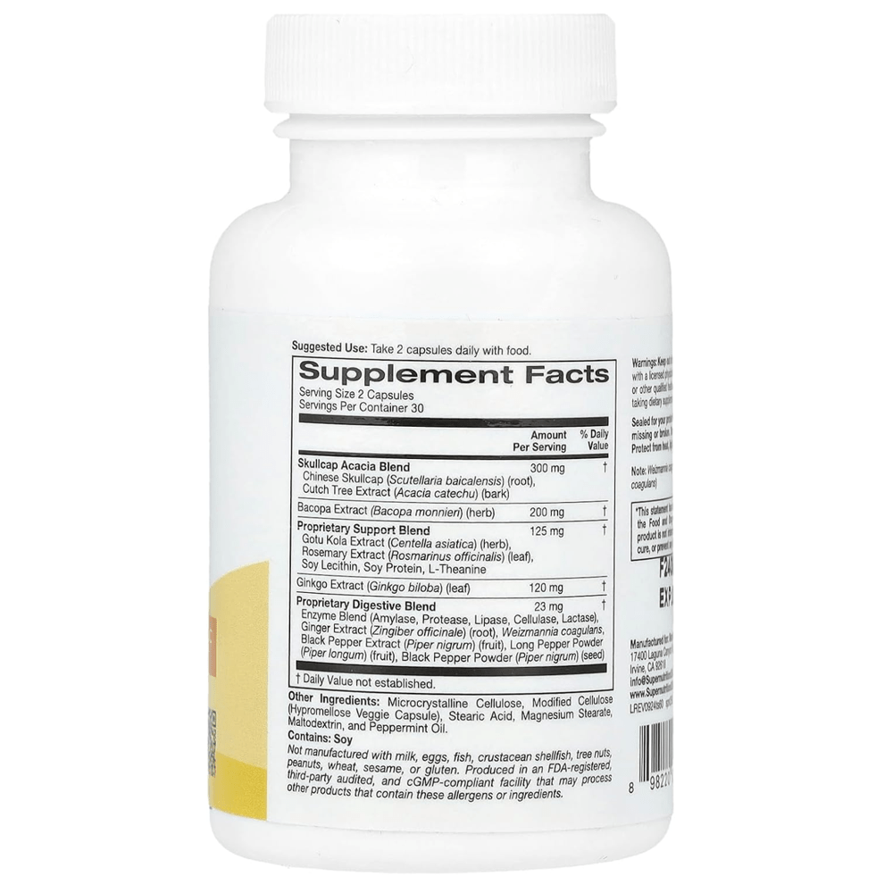 Super Nutrition Think Support Capsules - With Ginkgo Biloba - My Daraz Store