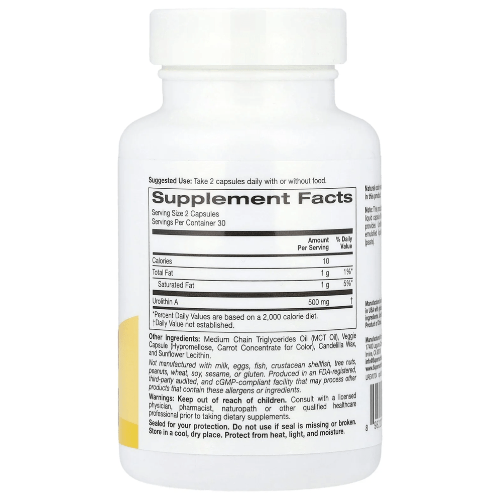 Super Nutrition Urolithin A Capsules - My Daraz Store