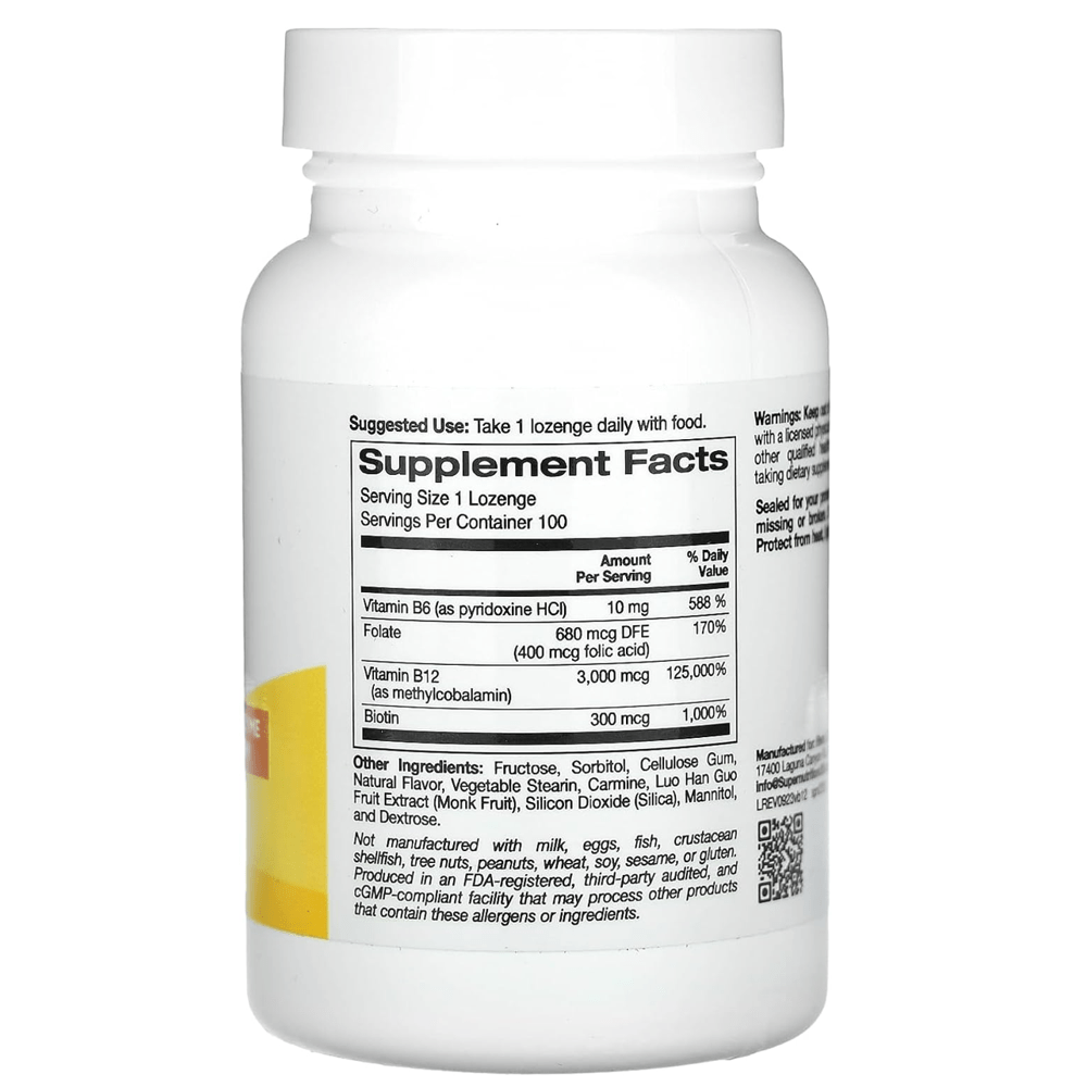 Super Nutrition Vitamin B12 3,000 MCG Capsules - My Daraz Store