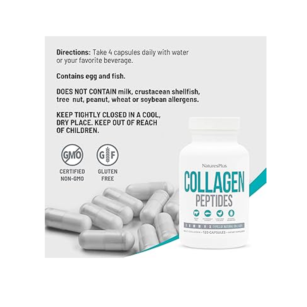 Nature Plus Collagen Peptides 120 Capsules