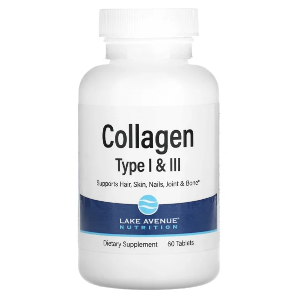 Lake Avenue Nutrition Hydrolyzed Collagen Peptides Type I & III Supplement