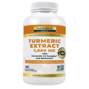 Nature's Lab Turmeric Curcumin C3 Complex 1000mg Capsules