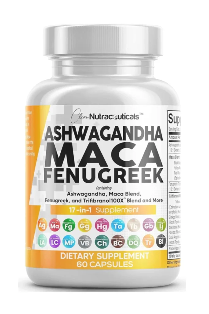 Nutraceuticals Ashwagandha, Maca & Fenugreek Capsules