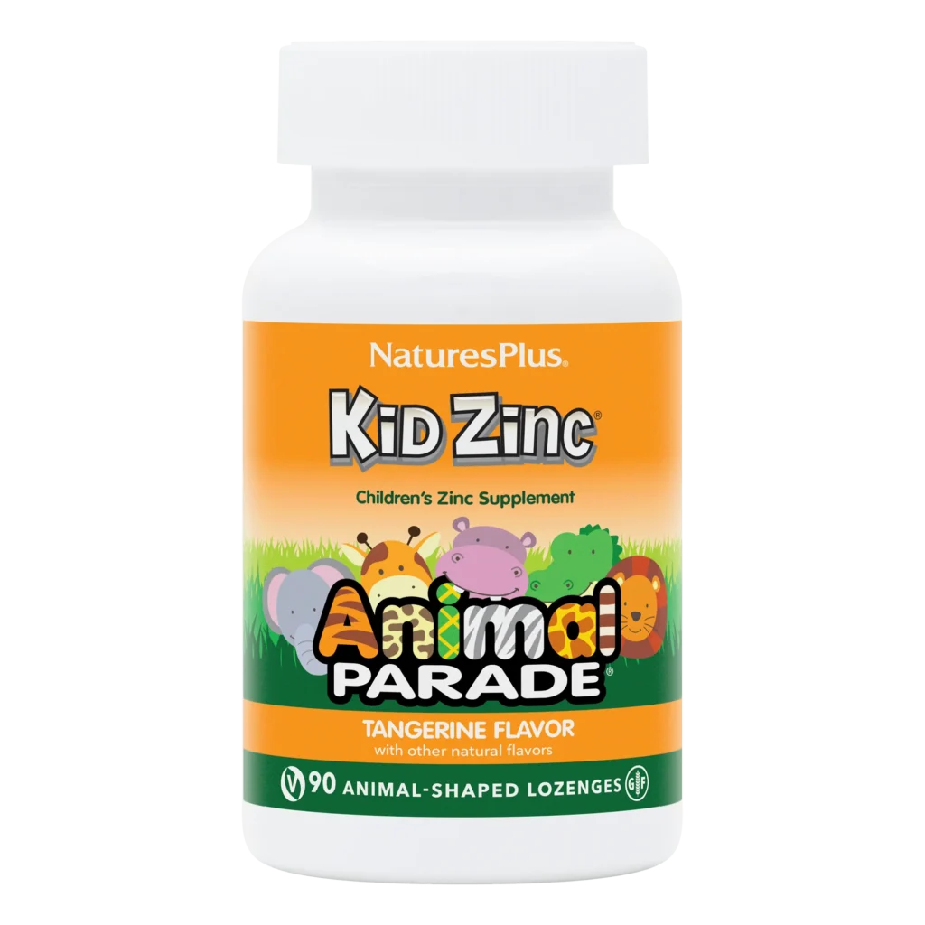 Natures Plus Animal Parade KidZinc Supplement, Boosts immunity,