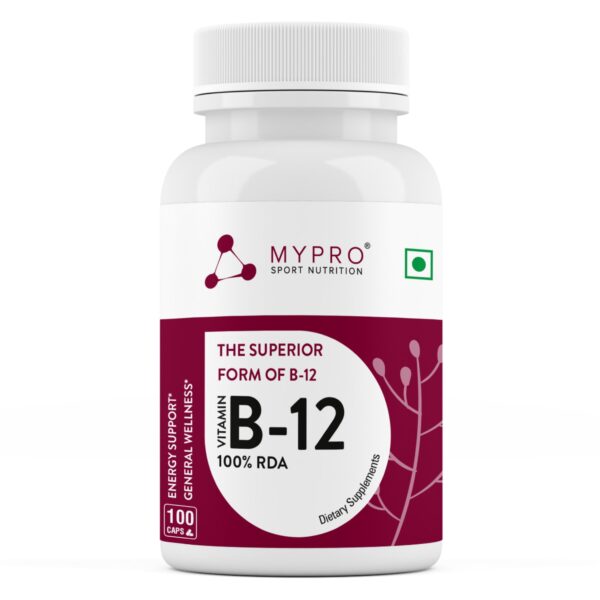 Mypro Sport Nutrition Vitamin B12 Veg Capsules in Pakistan