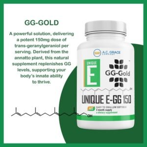 Sunergetic GG-Gold® Geranylgeraniol – (60 Liquid Capsules)