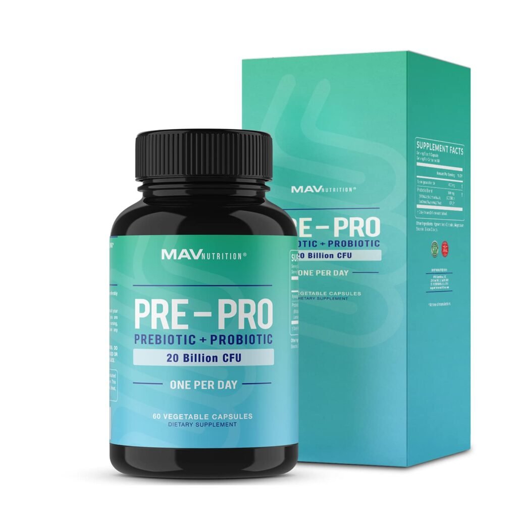 MAV Nutrition® PRE-PRO Synbiotic Capsules in Pakistan