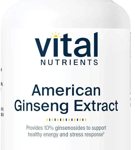 Vital Nutrients American Ginseng Extract – 100 Vegan Capsules