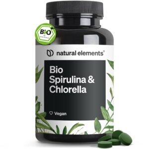 Natural Elements Bio Spirulina Chlorella Capsules