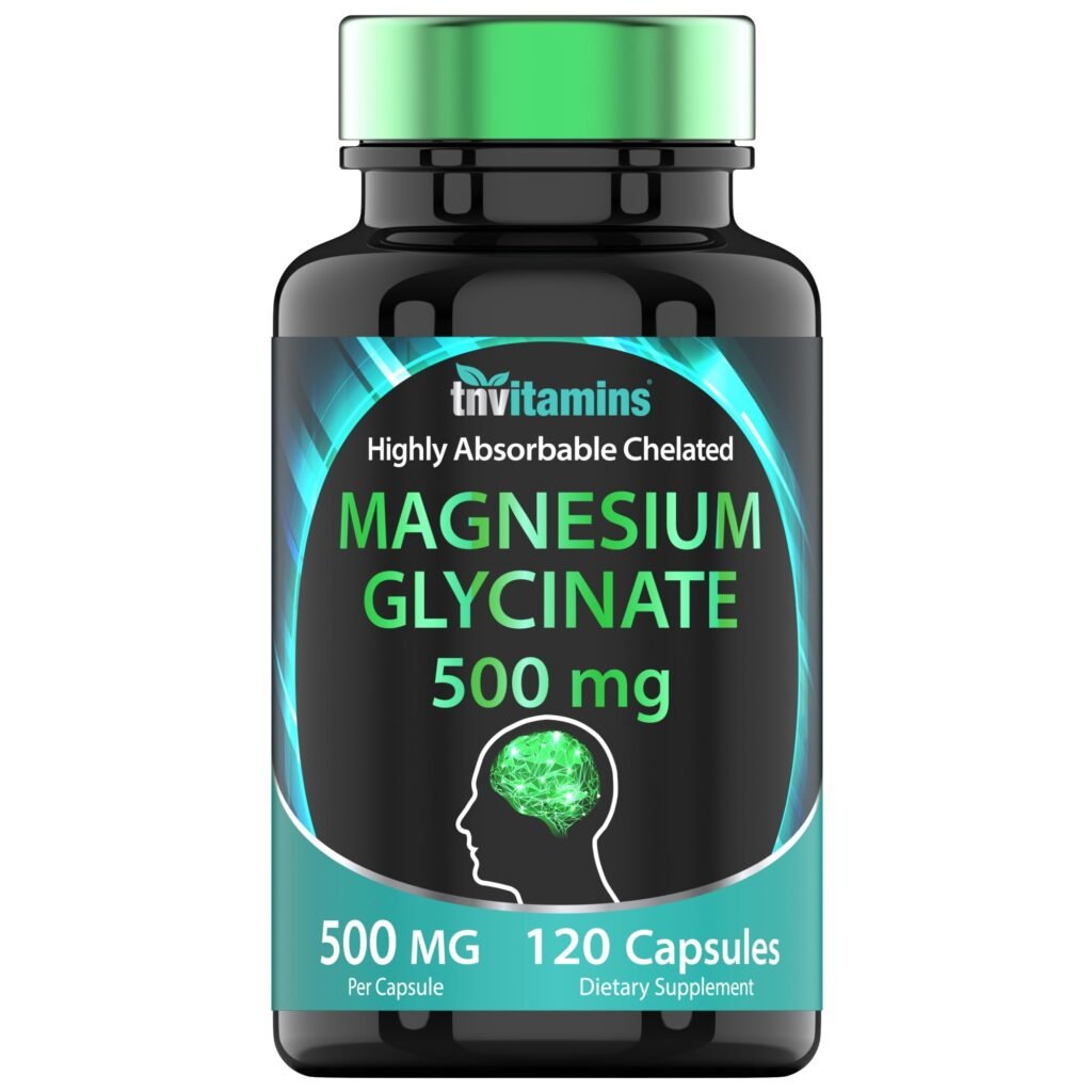 Green People Magnesium Glycinate 500mg–  Muscle Support (120 Capsules)