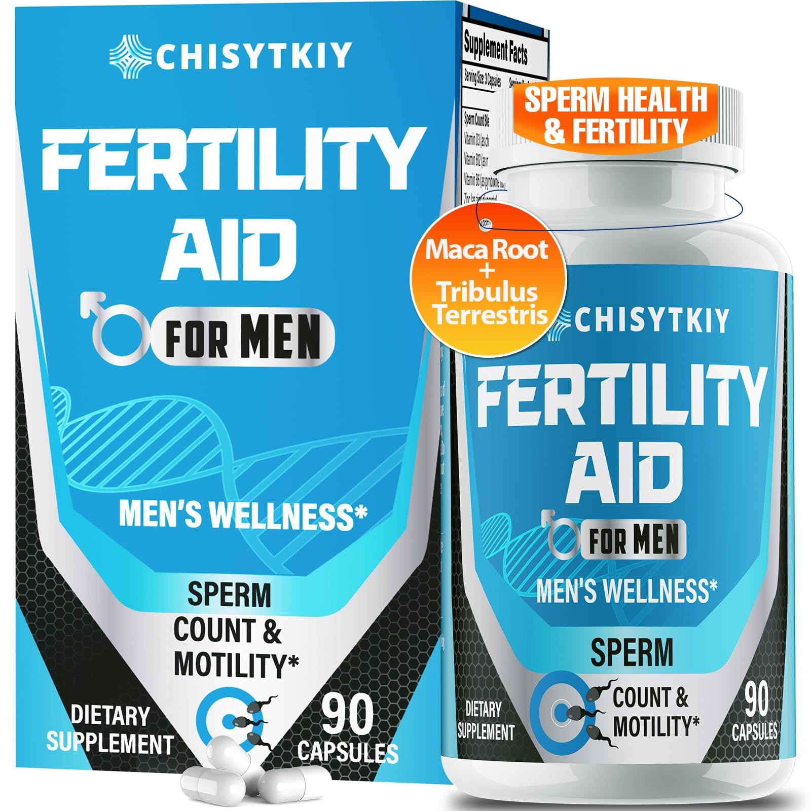 Chisytkiy Fertility Aid Men's Wellness – Sperm Count 60 Capsules