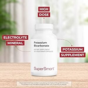 SuperSmart Potassium Bicarbonate – 120 Veg Capsules