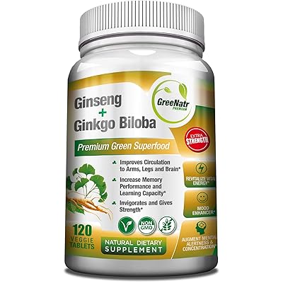 Ginseng + Ginkgo Biloba – Premium Brain 120Tablets