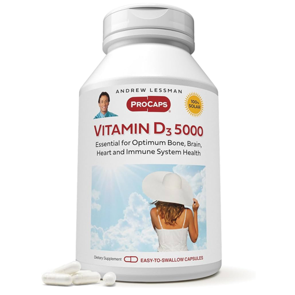 ANDREW LESSMAN Vitamin D3 5000 IU 60 Capsules