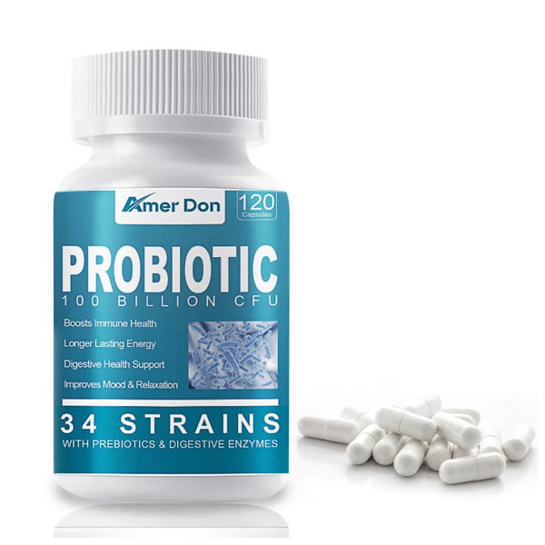 Amer Don' Super Digestive Probiotic 100 Billion Cfu Capsules