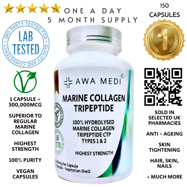 Awa Medi Marine Collagen Tripeptide Capsules