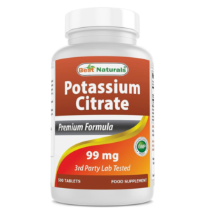 Best Naturals Potassium Citrate 99mg Tablets