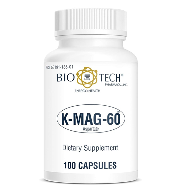 Biotech Energy Health Tm K-mag-60 Aspartate Capsules In Pakistan