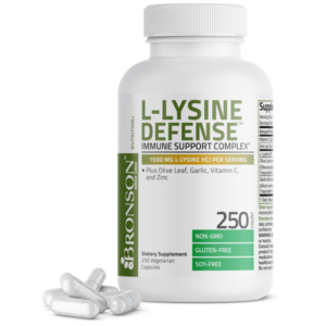 Bronson L-Lysine Defense 1500mg – 90 Vegetarian Capsules In Pakistan