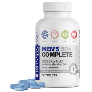 Bronson Men's 50+ Complete Multi – Once Daily 90 Tablets In pakistan