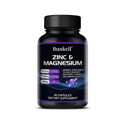Bunkell Zinc & Magnesium – Strength, Recovery 120 Capsules in Pakistan