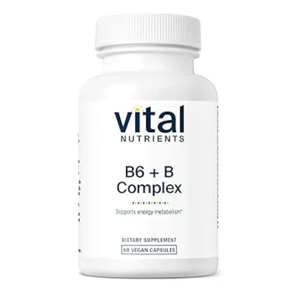 Vital Nutrients B6 + B Complex – 60 Vegan Capsules