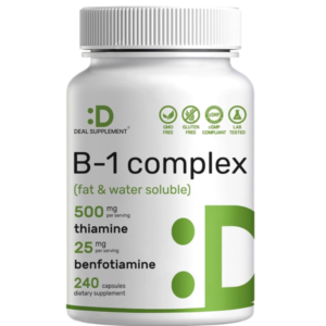 Deal Supplement B-1 Complex 500mg Per Serving 240 Capsules