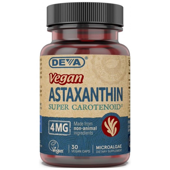 Deva Vegan Astaxanthin 4 mg Supplement